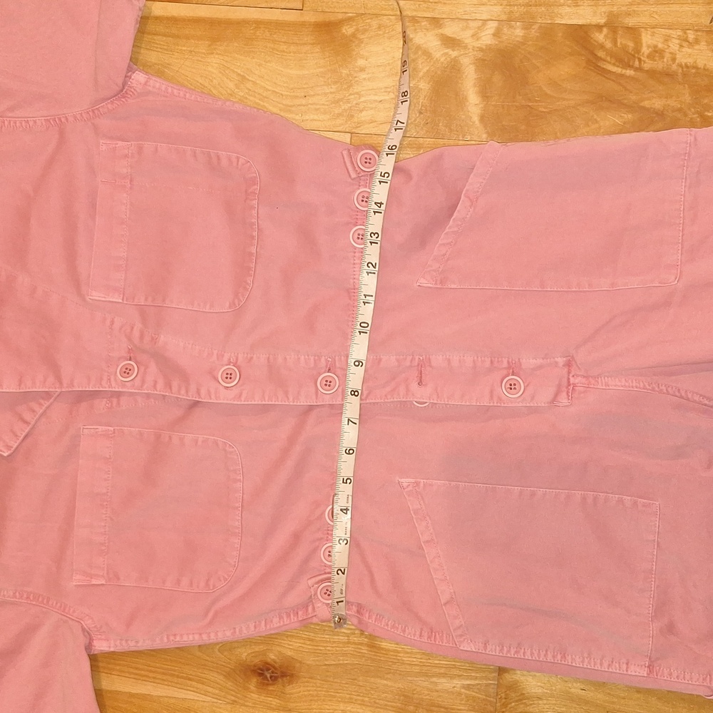 NWOT Pistola Bubblegum Pink Short Sleeve Utility Jumpsuit Size Small 100% Cotton - Picture 6 of 11